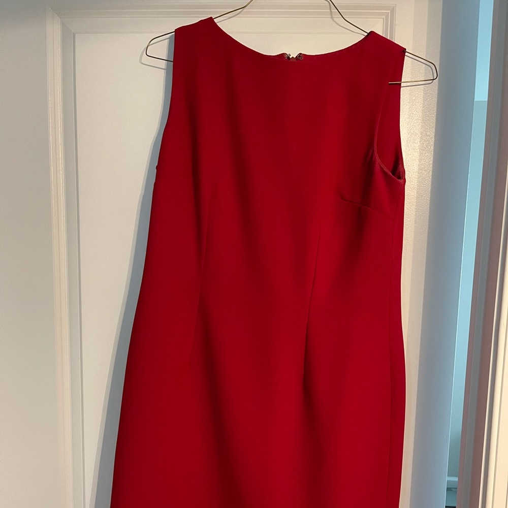 Fully lined gorgeous red sleeveless dress